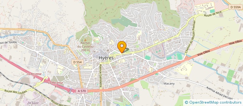 localisation de l'entreprise COP AVENUE MANGIN N 4 à HYERES