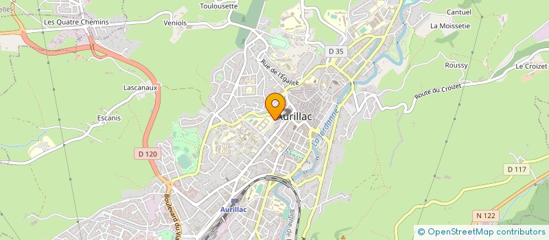 localisation de l'entreprise COP BEAUCLAIR à AURILLAC