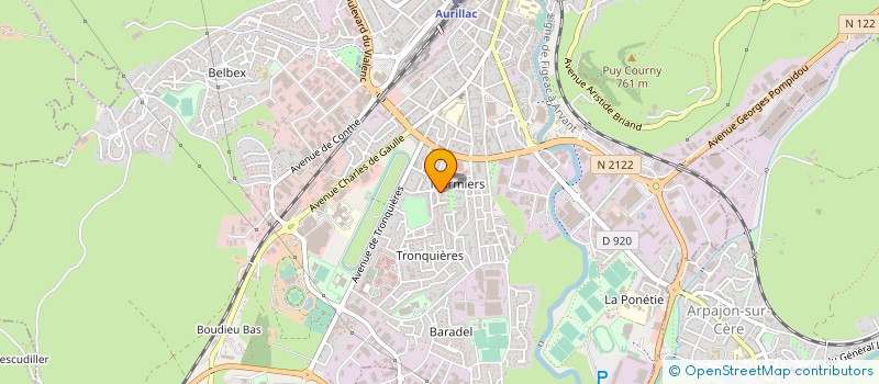 localisation de l'entreprise COP BEAUDELAIRE à AURILLAC