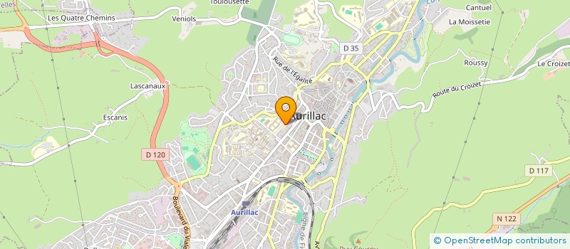 localisation de l'entreprise COP BEAUSEJOUR à AURILLAC