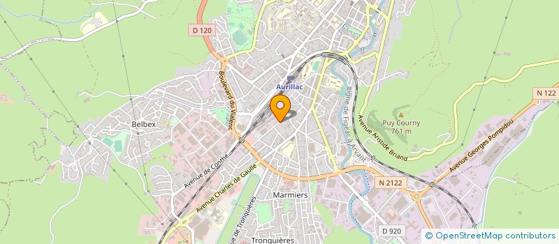 localisation de l'entreprise COP BORNES à AURILLAC