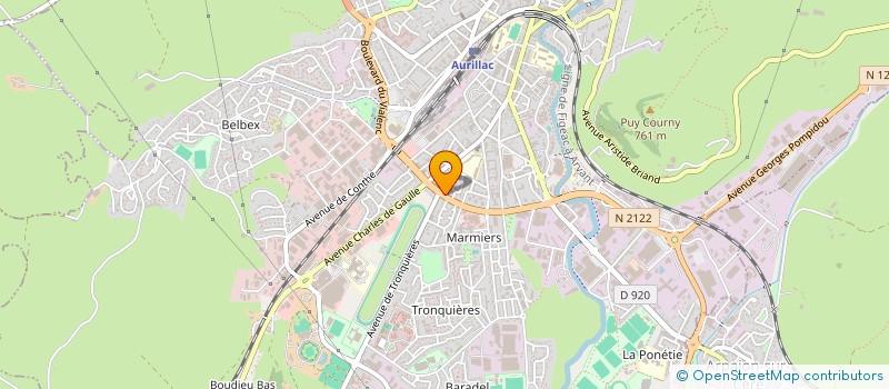 localisation de l'entreprise COP CDT MONRAISSE à AURILLAC