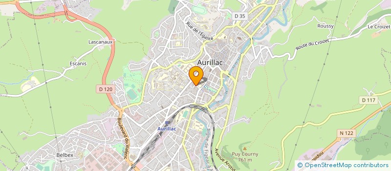localisation de l'entreprise COP CLARINES à AURILLAC