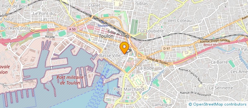 localisation de l'entreprise COP COLOR  TOULON