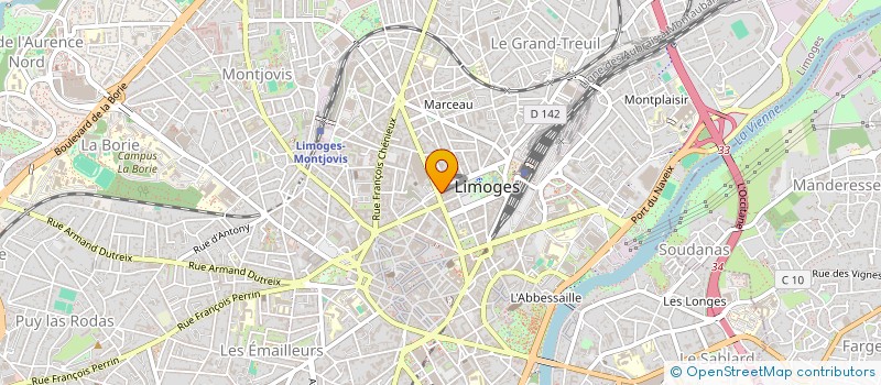 localisation de l'entreprise COP COURS GAY LUSSAC à LIMOGES