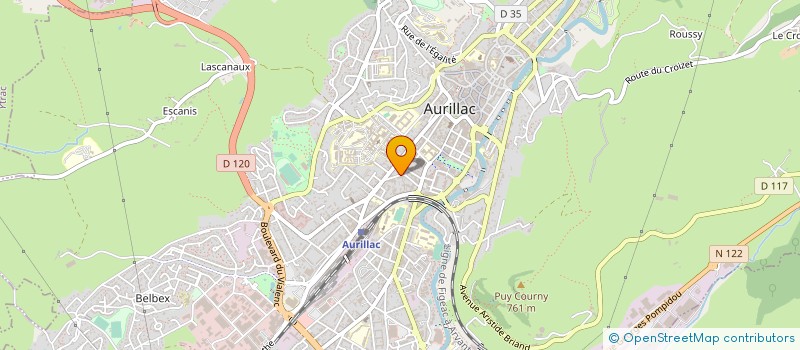 localisation de l'entreprise COP DESTAING à AURILLAC