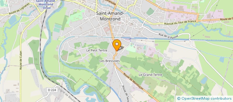 localisation de l'entreprise COP DIX NEUF AV FOCH  SAINT-AMAND-MONTROND