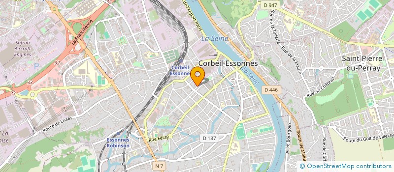localisation de l'entreprise COP DU 20 ALLEE A BRIAND  CORBEIL-ESSONNES