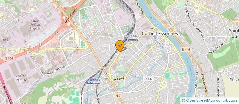 localisation de l'entreprise COP DU 27 R MAL DE TASSIGNY  CORBEIL-ESSONNES