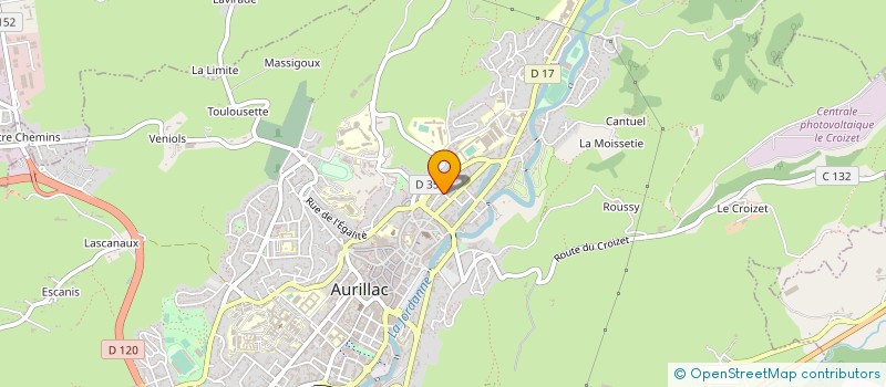 localisation de l'entreprise COP DU BARON PERRET à AURILLAC