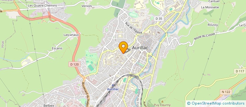 localisation de l'entreprise COP DUCLAUX à AURILLAC