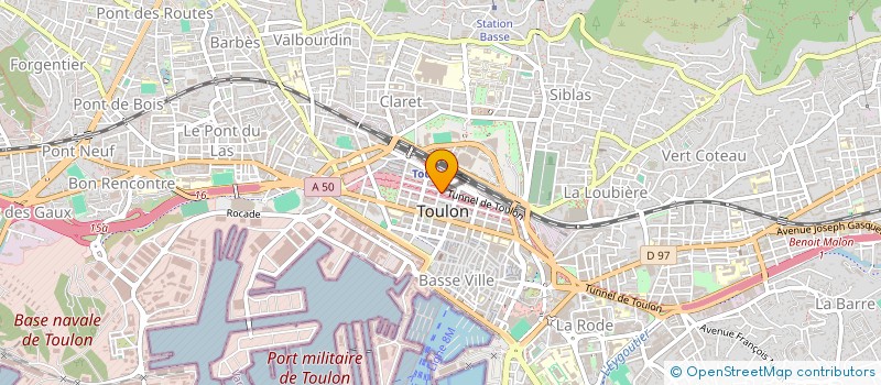 localisation de l'entreprise COP DUMONT D URVILLE  TOULON