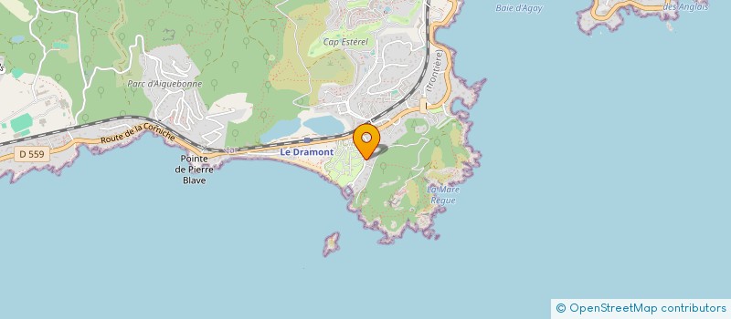localisation de l'entreprise COP ESTIVALES 2 à SAINT RAPHAEL