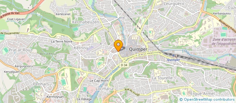 localisation de l'entreprise COP FALKIRK  QUIMPER