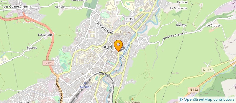localisation de l'entreprise COP GARAGES MONTHYON à AURILLAC