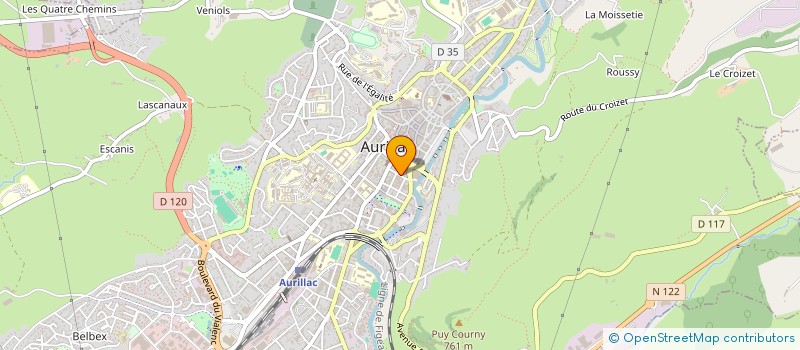 localisation de l'entreprise COP GENESTE à AURILLAC