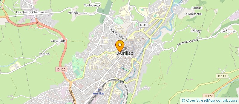 localisation de l'entreprise COP HENRI MONDOR à AURILLAC