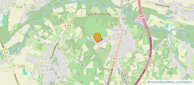 localisation de l'entreprise COP'HOUSE  AUBERIVES-SUR-VAREZE