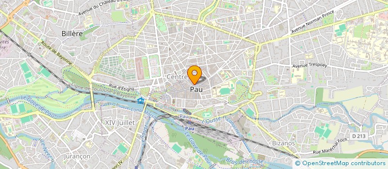 localisation de l'entreprise COP IMM 16 PL CLEMENCEAU à PAU