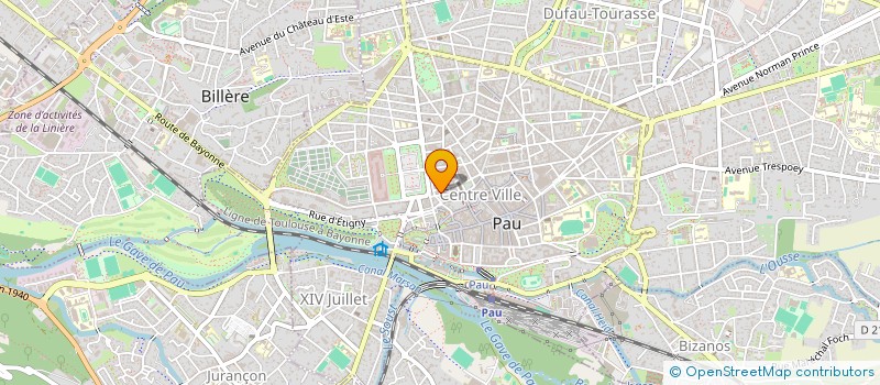 localisation de l'entreprise COP IMM 20 RUE BERNADOTTE à PAU