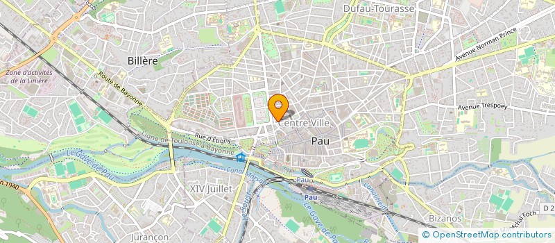 localisation de l'entreprise COP IMM 22 RUE BERNADOTTE à PAU