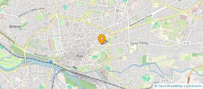 localisation de l'entreprise COP.IMM 5 RUE JUSTIN BLANC à PAU