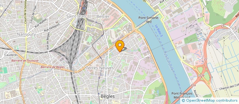 localisation de l'entreprise COP IMMEUBLE 32 RUE TANDONNET à BEGLES