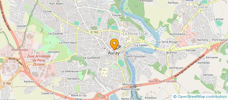 localisation de l'entreprise COP IMMEUBLE KERIOLET 25 RUE KERIOLET à AURAY
