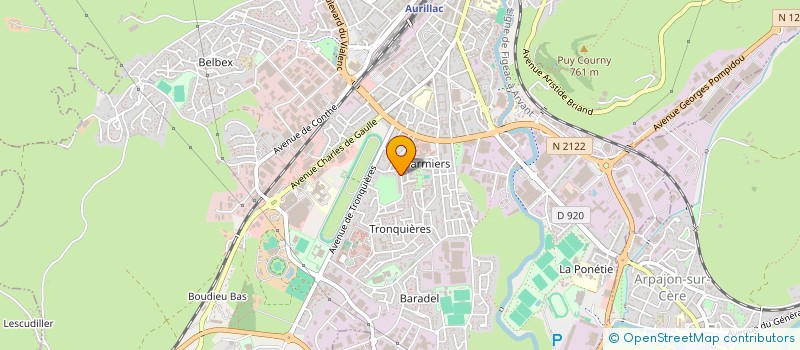 localisation de l'entreprise COP JACQUES PREVERT à AURILLAC