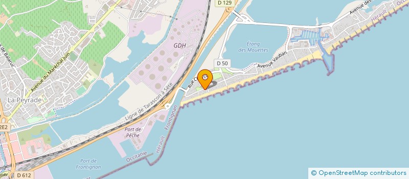 localisation de l'entreprise COP LA FREGATE à FRONTIGNAN