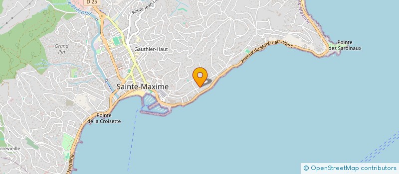 localisation de l'entreprise COP LA MUSARDIERE à SAINTE-MAXIME
