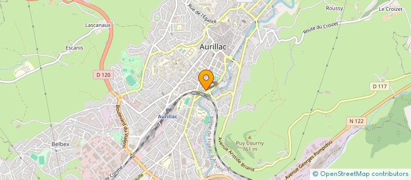 localisation de l'entreprise COP LA PAIX à AURILLAC