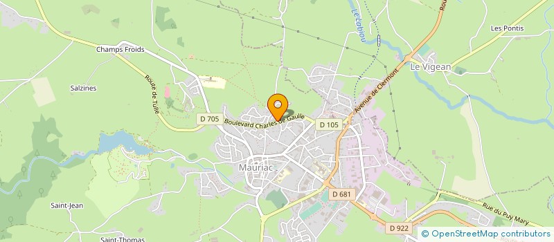 localisation de l'entreprise COP LA PEPINIERE à MAURIAC