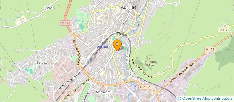 localisation de l'entreprise COP LA RONCIERE à AURILLAC