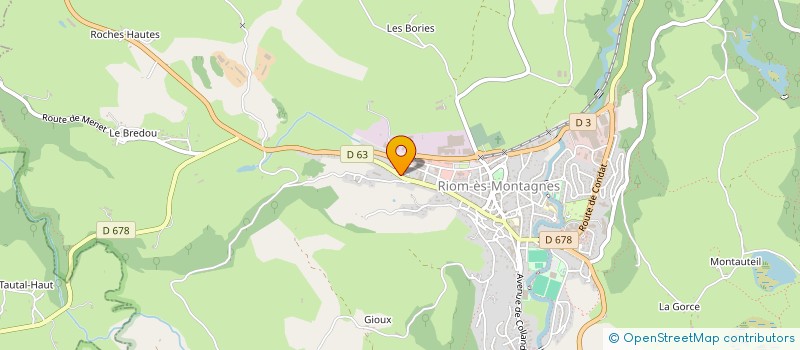 localisation de l'entreprise COP LA SOURCE 2 à RIOM-ES-MONTAGNES