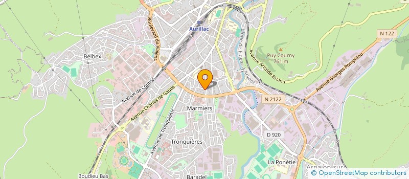 localisation de l'entreprise COP LE BELLEDONNE à AURILLAC