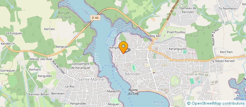 localisation de l'entreprise COP LE BOCAGE - ANSE DE PENFOUL  BENODET