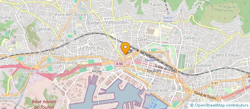 localisation de l'entreprise COP LE COBALT  TOULON