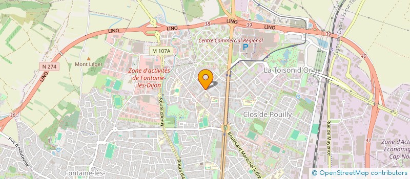 localisation de l'entreprise COP LE DIAPASON  DIJON