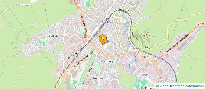 localisation de l'entreprise COP LE LIORAN à AURILLAC