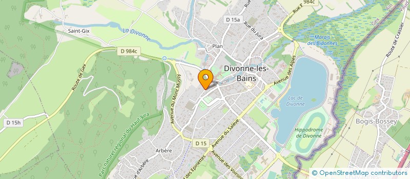 localisation de l'entreprise COP LE VIGNY à DIVONNE-LES-BAINS
