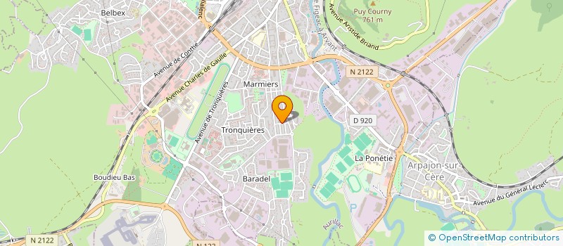 localisation de l'entreprise COP LES ACACIAS à AURILLAC