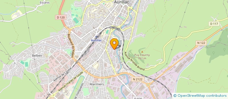 localisation de l'entreprise COP LES CYGNES à AURILLAC