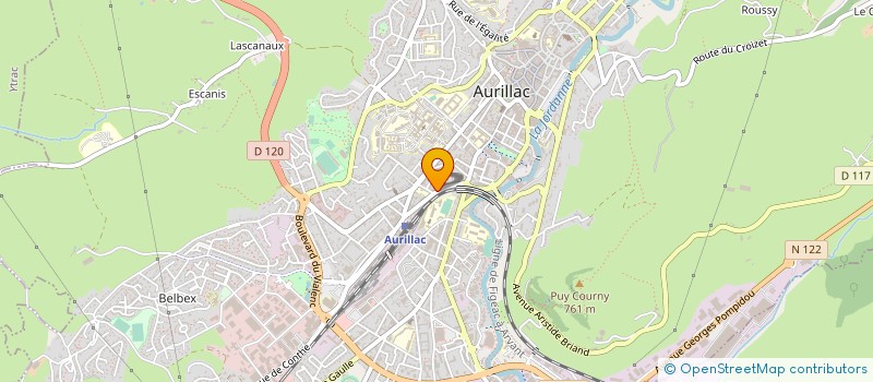 localisation de l'entreprise COP LES ERABLES à AURILLAC
