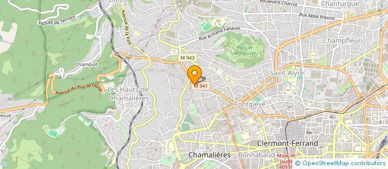 localisation de l'entreprise COP.LES HAUTS DE BEAULIEU  CLERMONT-FERRAND