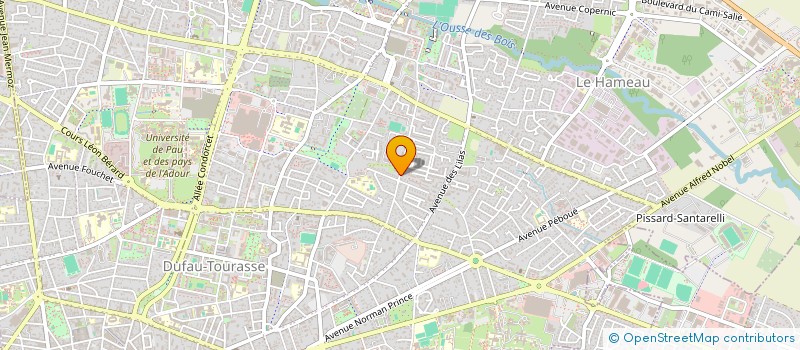 localisation de l'entreprise COP LES JARDINS DE BERLIOZ BAT A à PAU