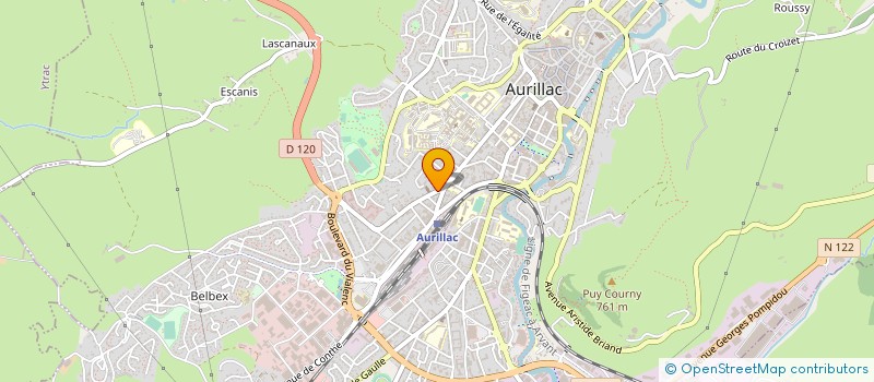 localisation de l'entreprise COP LES LOTUS à AURILLAC