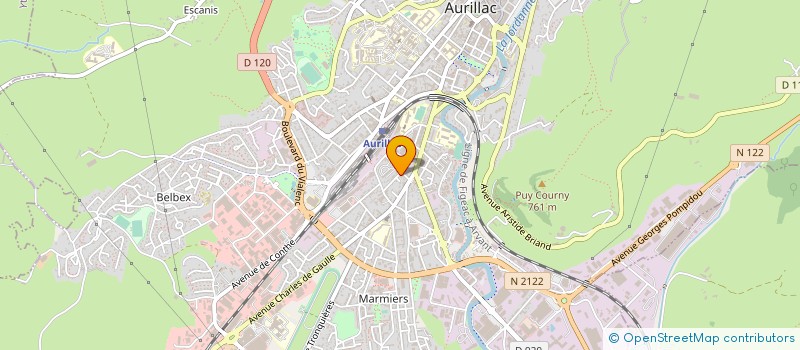 localisation de l'entreprise COP LES MIMOSAS à AURILLAC