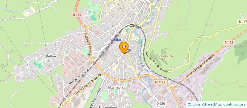 localisation de l'entreprise COP LES PRADES à AURILLAC