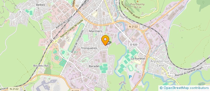 localisation de l'entreprise COP LES ROSEAUX à AURILLAC